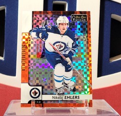 Nikolaj Ehlers 2017-18 - Orange Checkers /25 O-Pee-Chee  Platinum